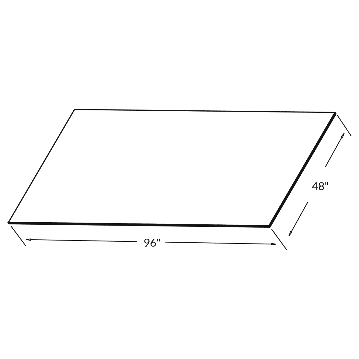 1 8 Thick Back Panel 48 X 96 For White Shaker Cabinetry